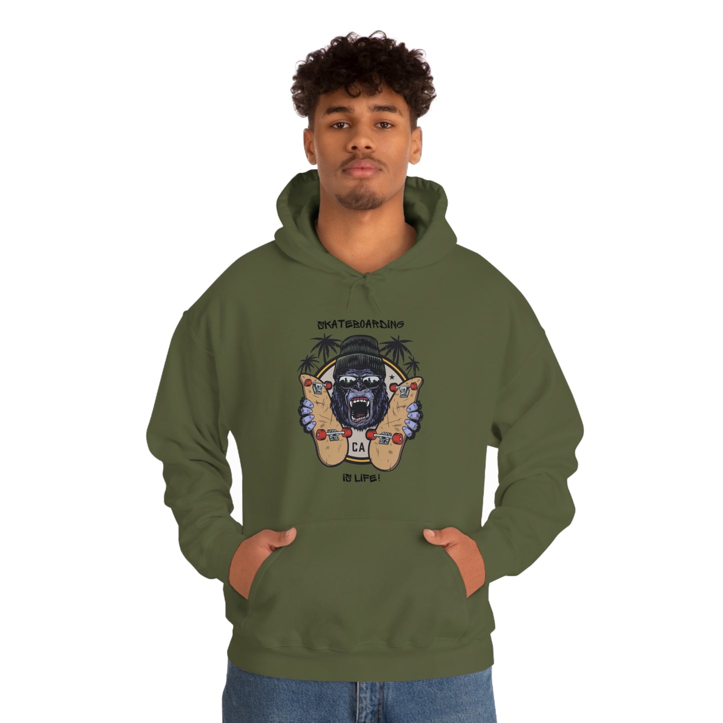 Skateboarding is Life - Unisex Heavy Blend™ Skateboarding Hooded Sweatshirt