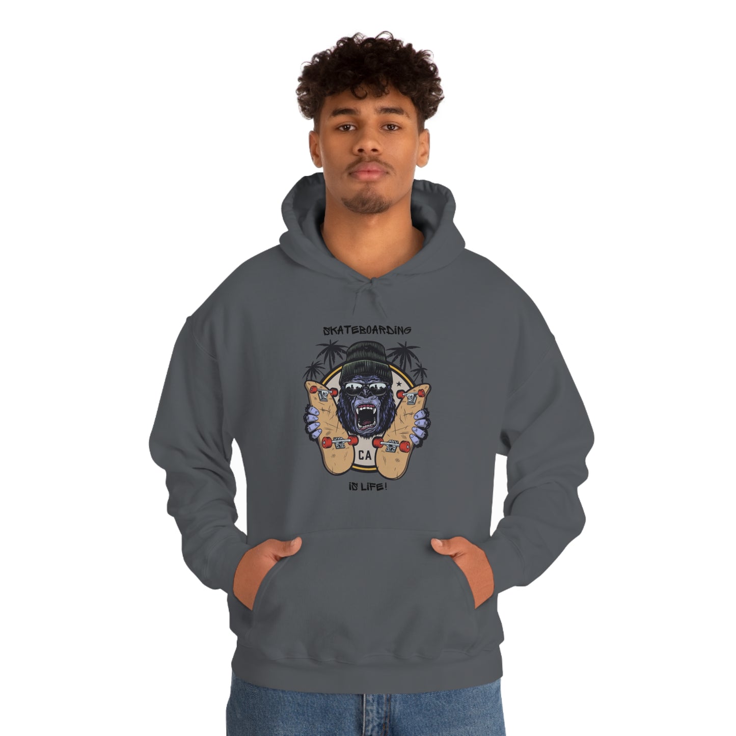 Skateboarding is Life - Unisex Heavy Blend™ Skateboarding Hooded Sweatshirt