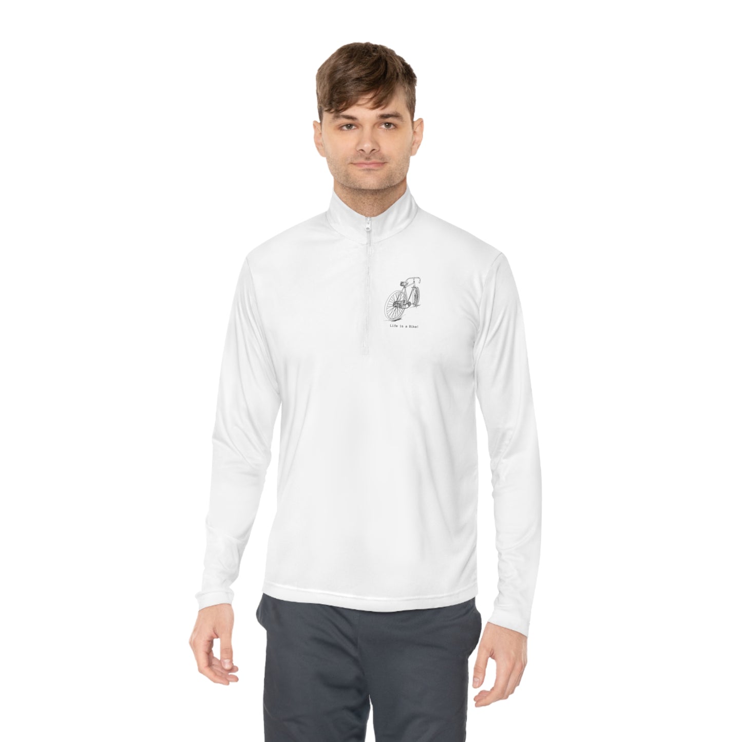 Vintage Racer Biker Unisex Quarter-Zip Pullover