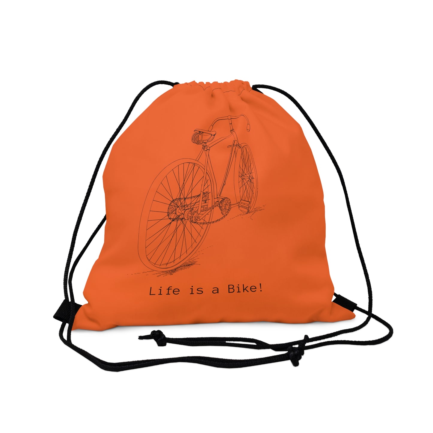 Vintage Bike Outdoor Drawstring Bag