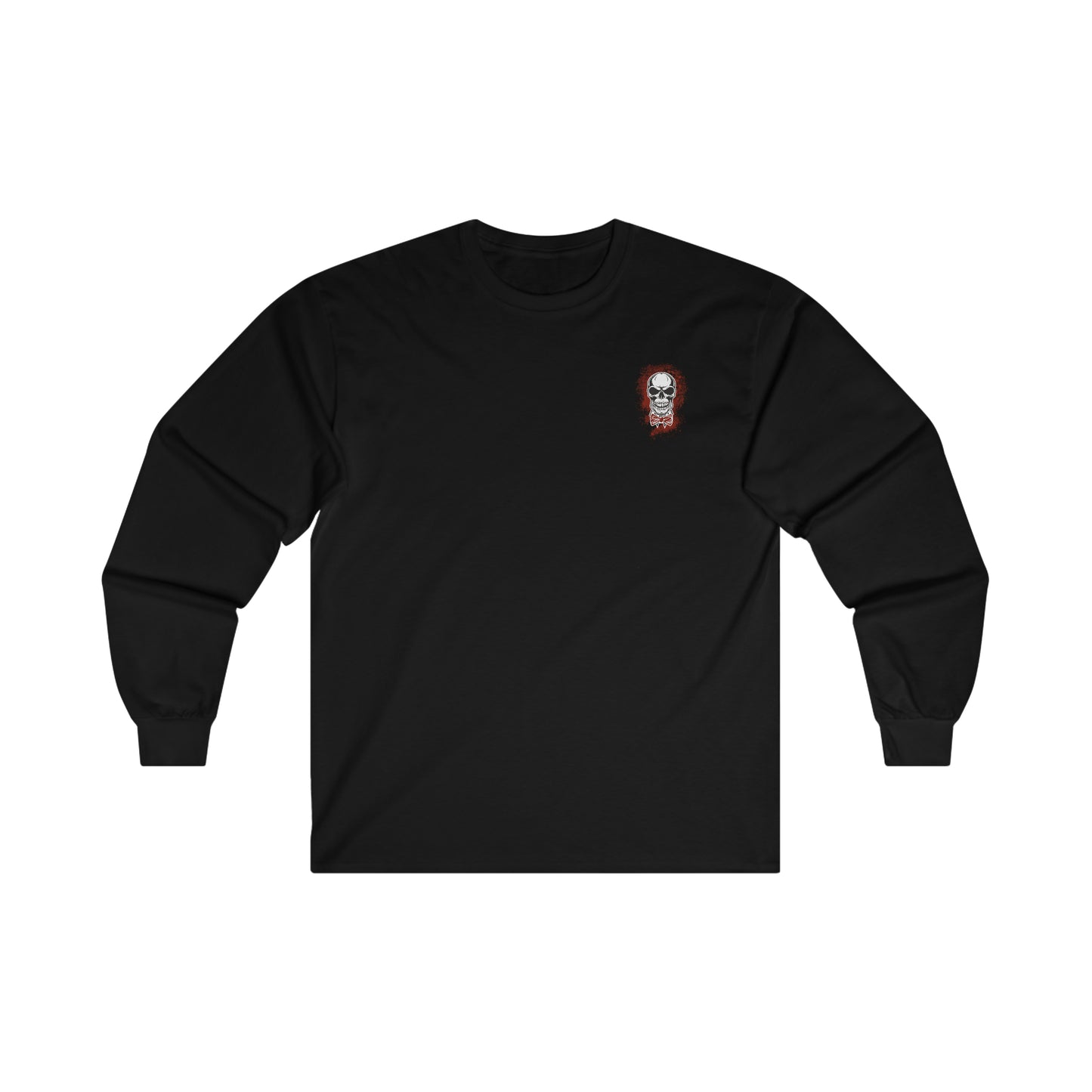 Skull and Bow Tie - Ultra Cotton Long Sleeve Tee