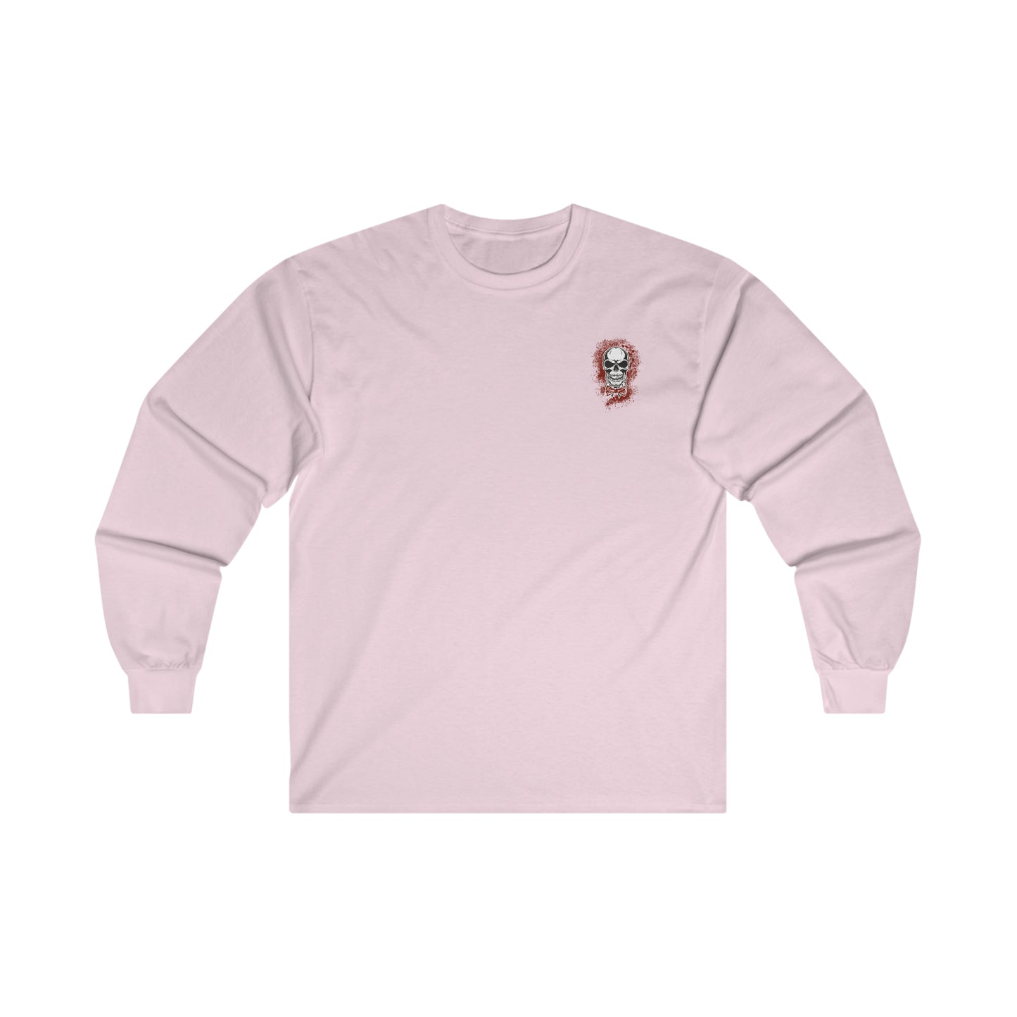 Skull and Bow Tie - Ultra Cotton Long Sleeve Tee