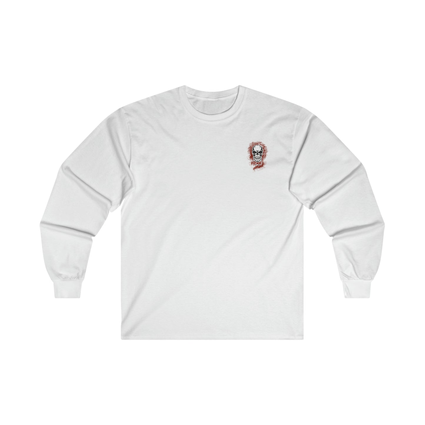 Skull and Bow Tie - Ultra Cotton Long Sleeve Tee