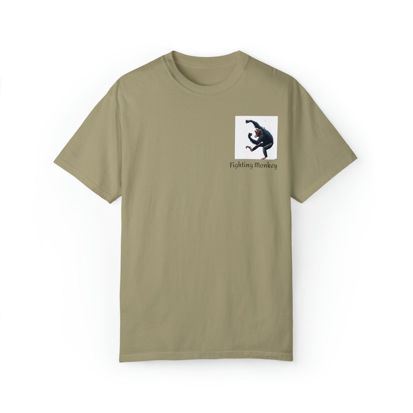 Fighting Monkey- Unisex Garment-Dyed T-shirt