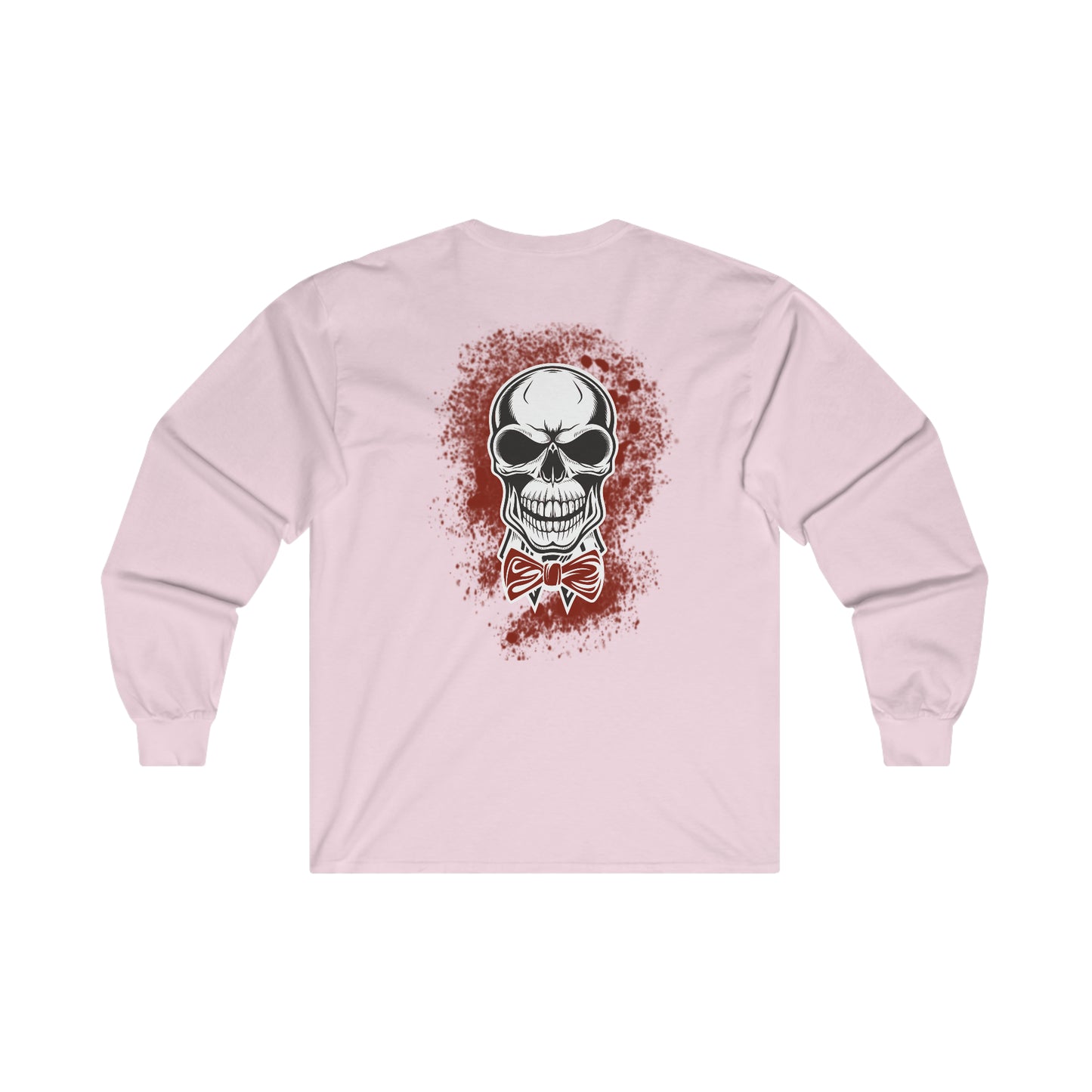 Skull and Bow Tie - Ultra Cotton Long Sleeve Tee