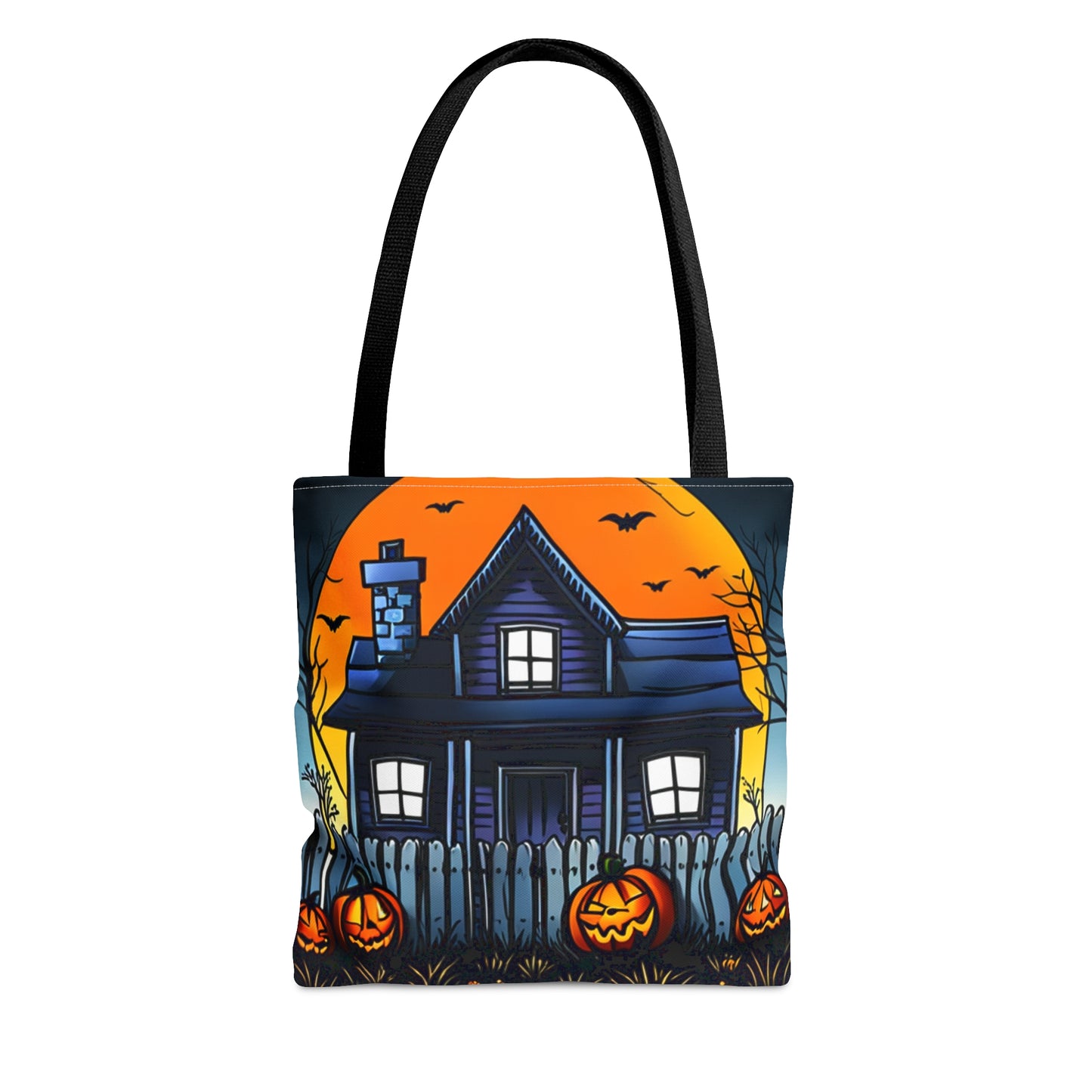 Halloween Haunted House Tote Bag (AOP)