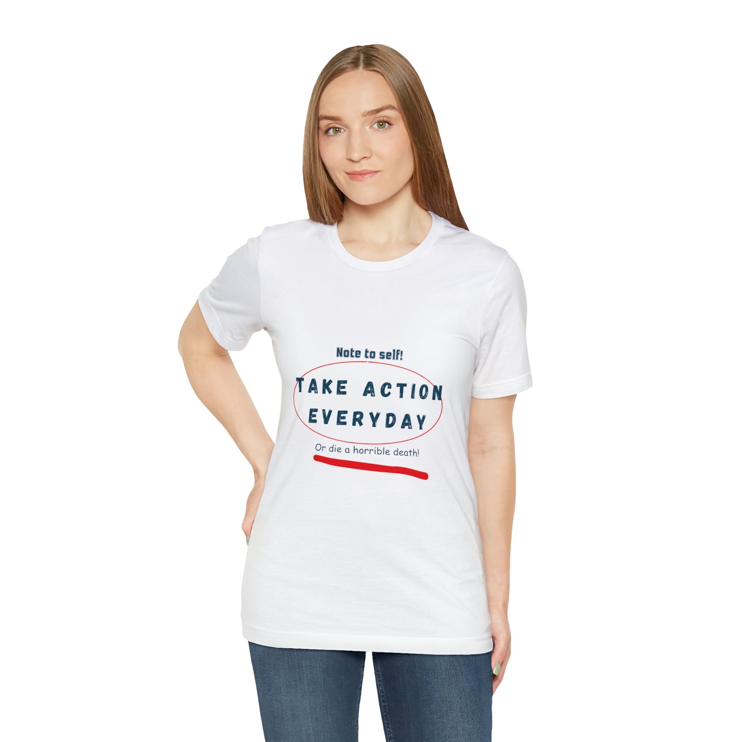 "Take Action Everyday" Unisex Jersey Short Sleeve Tee