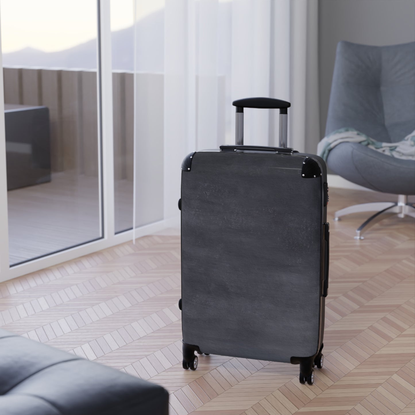 Contemporary Grey Suitcase - Unisex