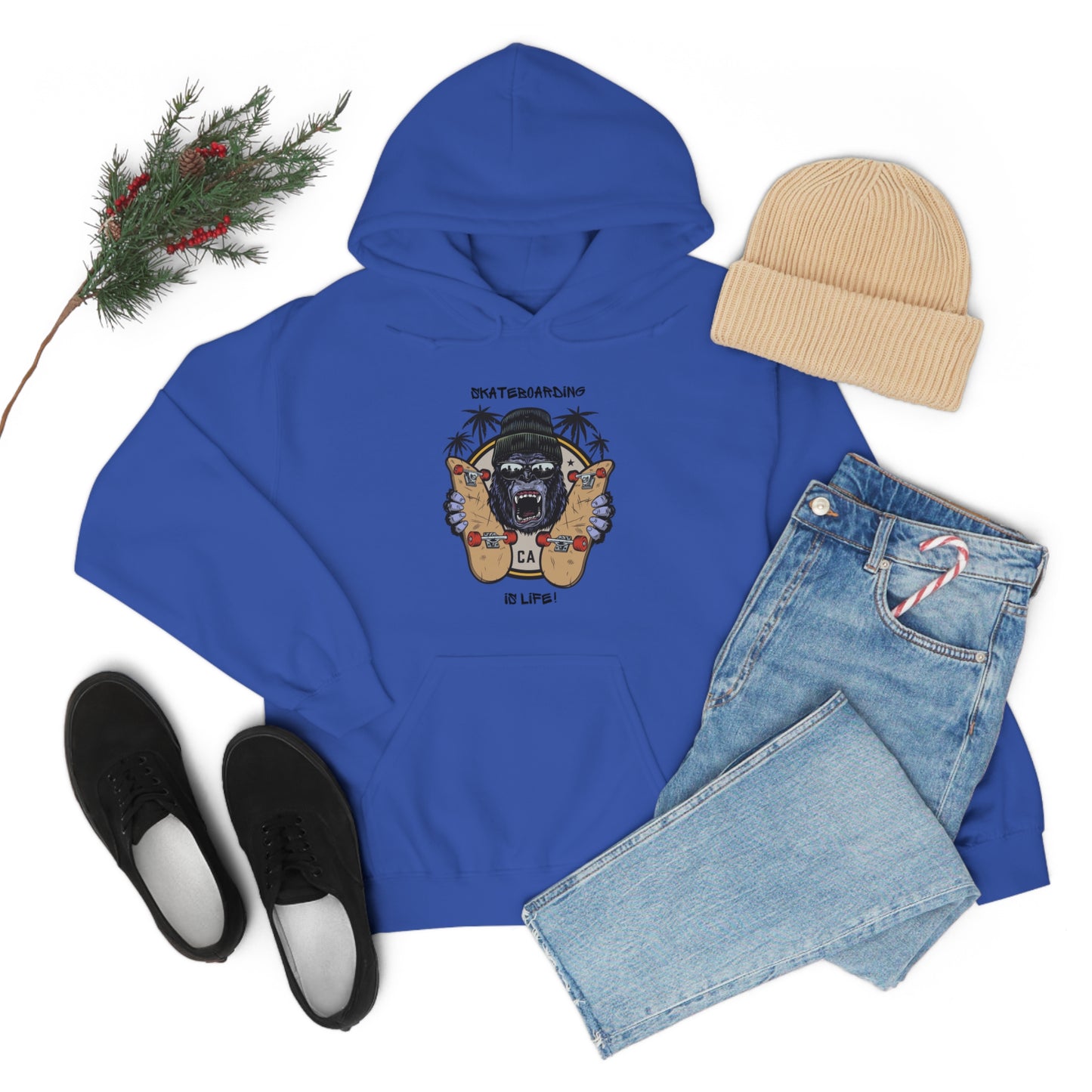 Skateboarding is Life - Unisex Heavy Blend™ Skateboarding Hooded Sweatshirt
