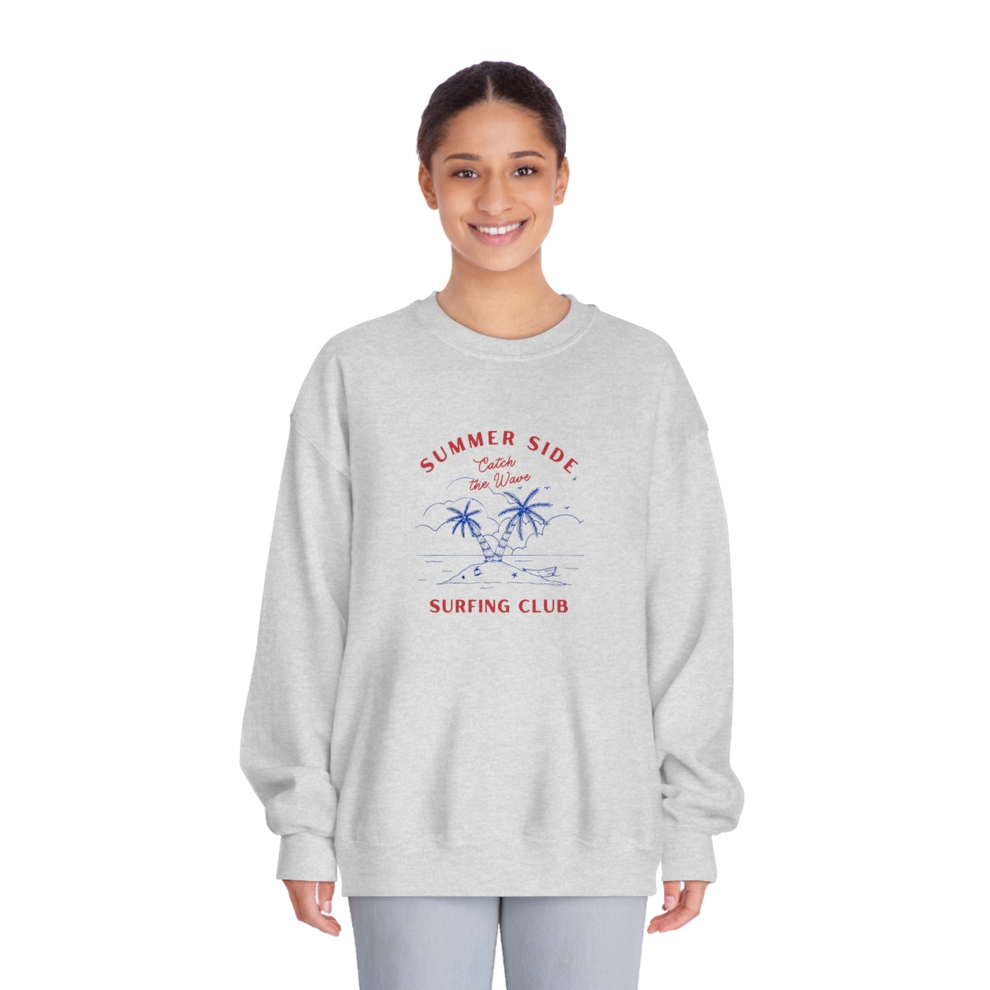 Summer Side Surf Club Unisex DryBlend® Crewneck Sweatshirt