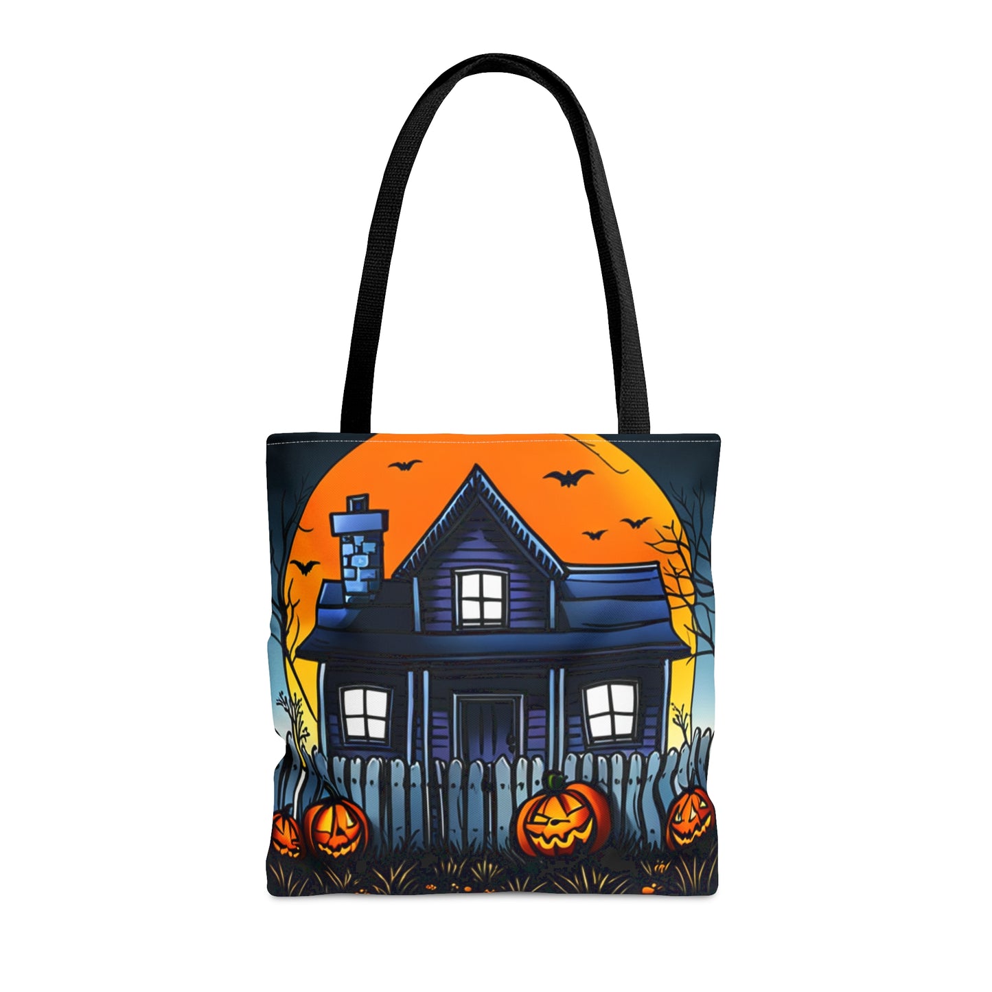 Halloween Haunted House Tote Bag (AOP)