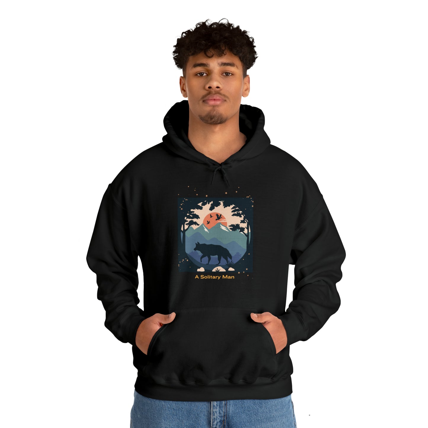 "A Solitary Man" Unisex Heavy Blend™ Hooded Sweatshirt