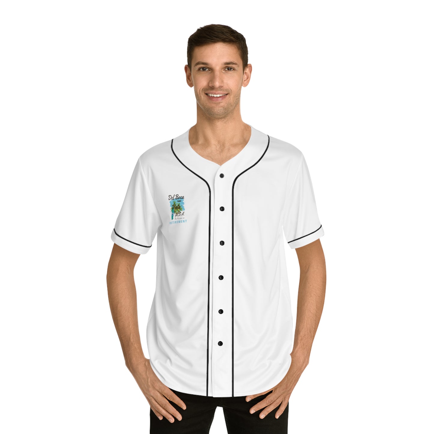Del Boca Vista Men's Baseball Jersey (AOP)