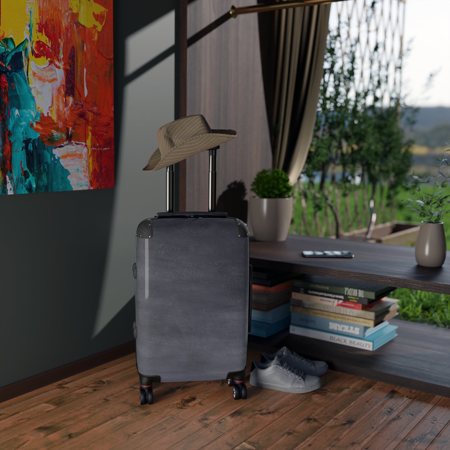 Contemporary Grey Suitcase - Unisex