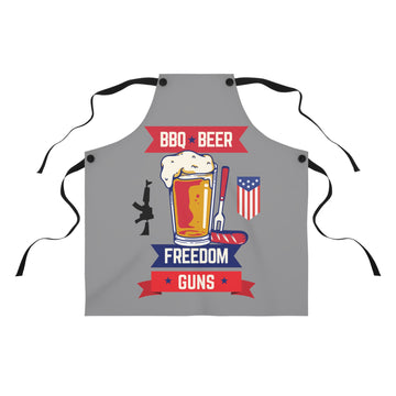 BBQ. Beer. Freedom Apron (AOP)