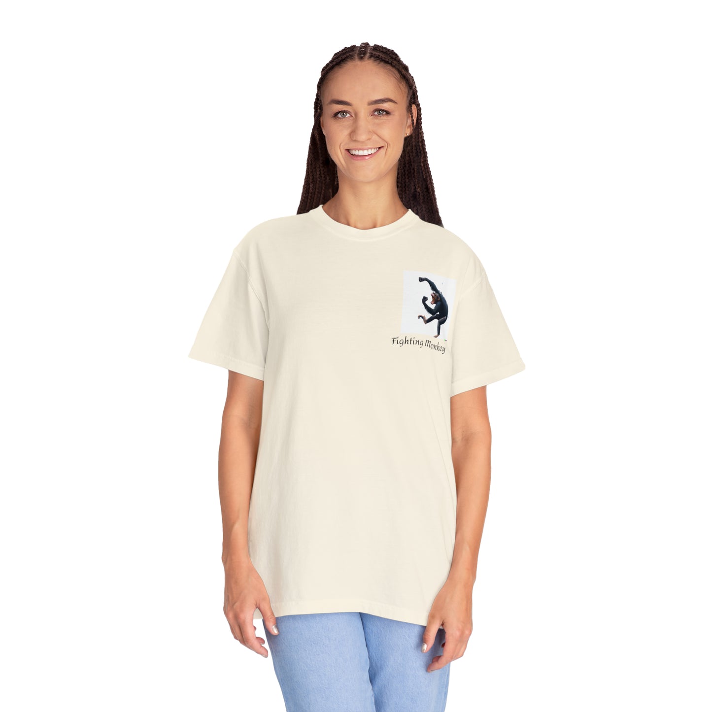 Fighting Monkey- Unisex Garment-Dyed T-shirt