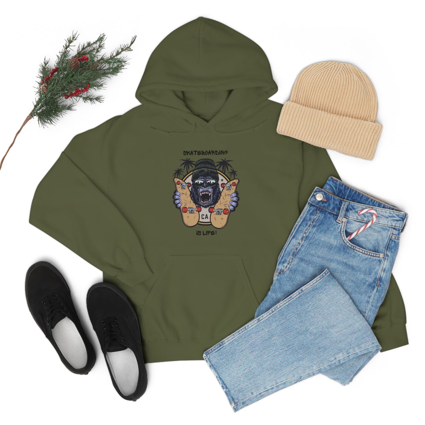 Skateboarding is Life - Unisex Heavy Blend™ Skateboarding Hooded Sweatshirt