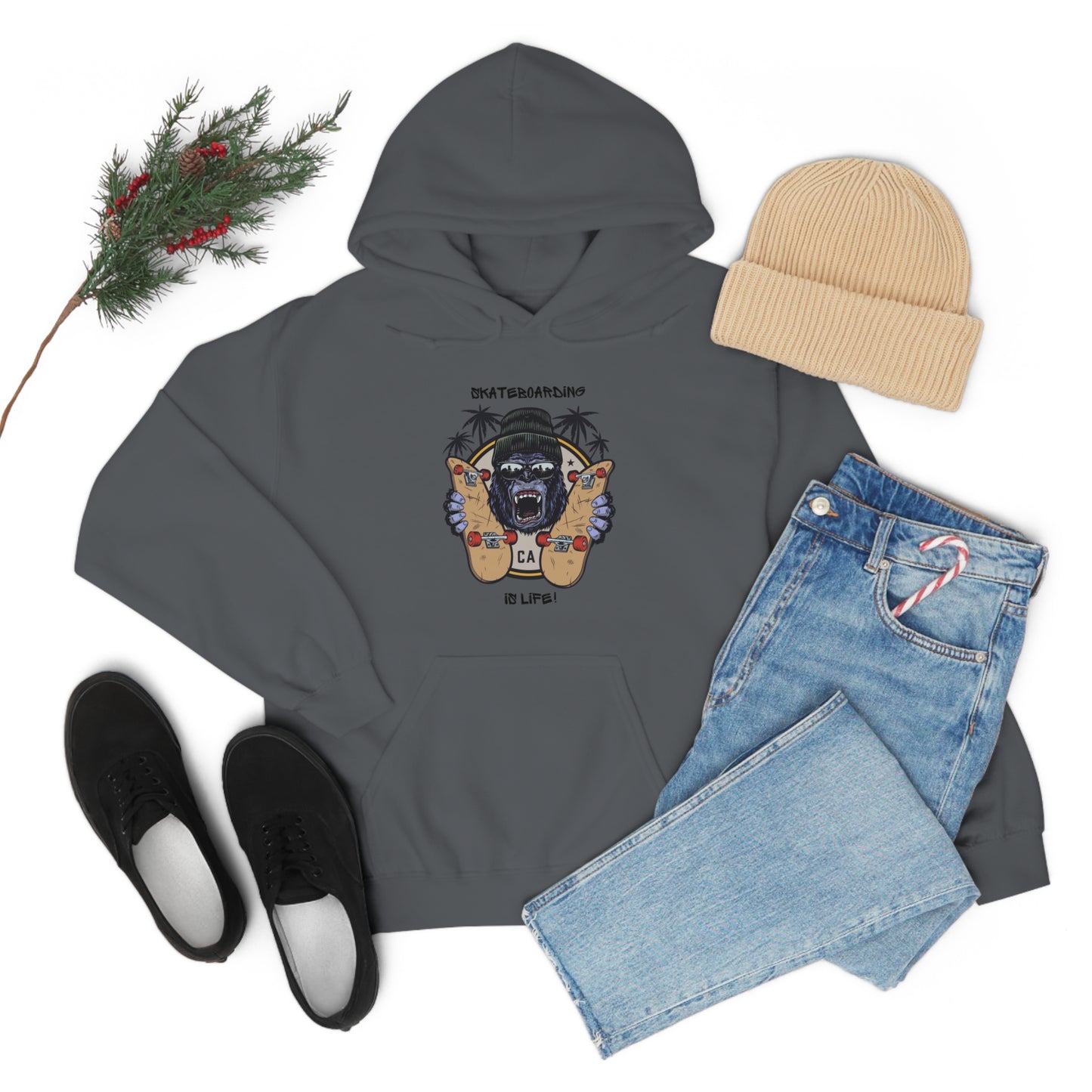 Skateboarding is Life - Unisex Heavy Blend™ Skateboarding Hooded Sweatshirt