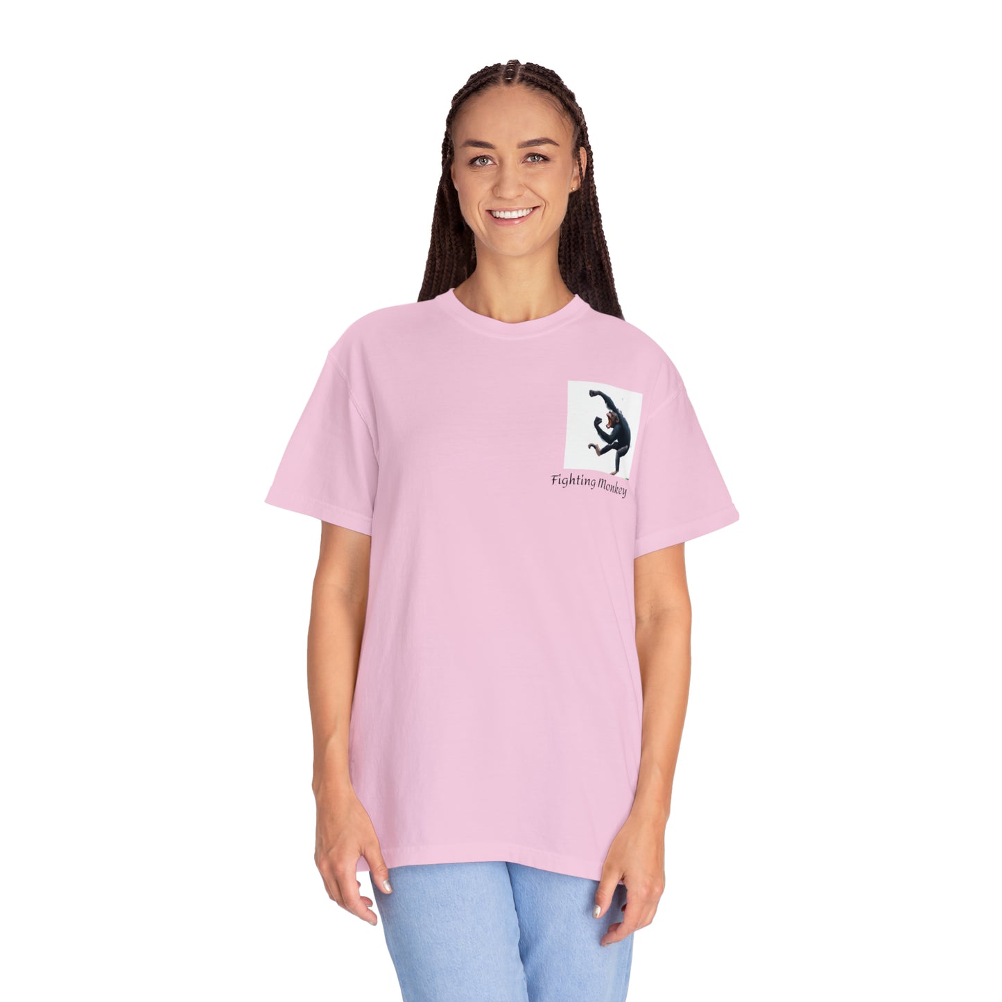 Fighting Monkey- Unisex Garment-Dyed T-shirt