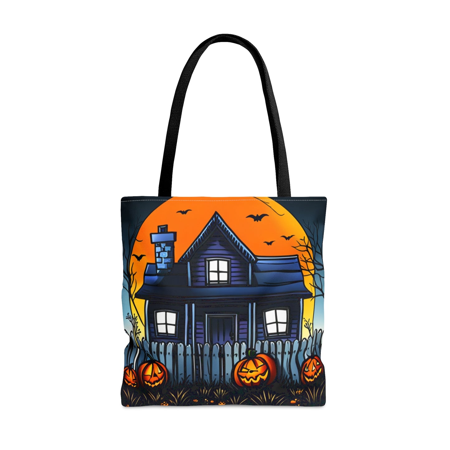 Halloween Haunted House Tote Bag (AOP)