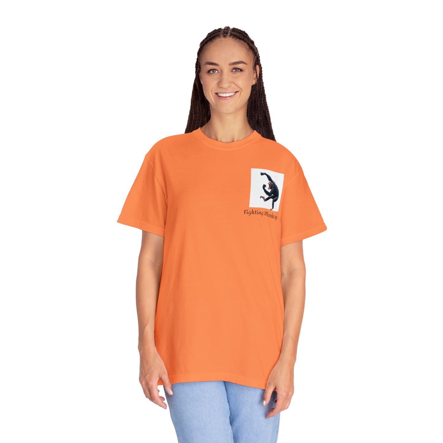 Fighting Monkey- Unisex Garment-Dyed T-shirt
