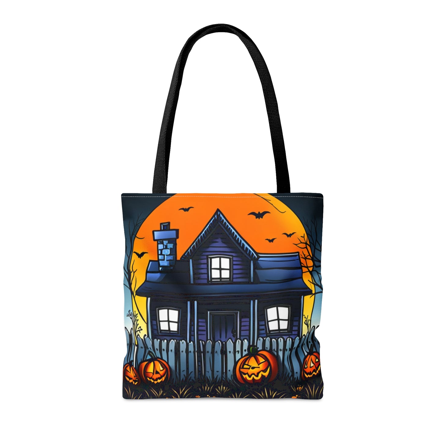 Halloween Haunted House Tote Bag (AOP)