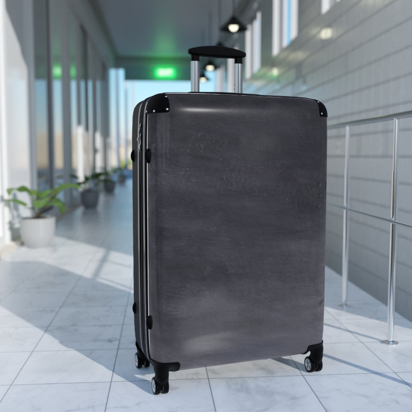 Contemporary Grey Suitcase - Unisex