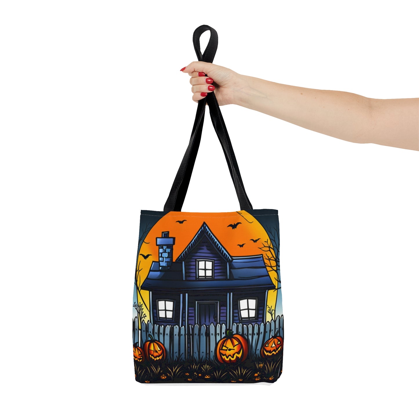 Halloween Haunted House Tote Bag (AOP)
