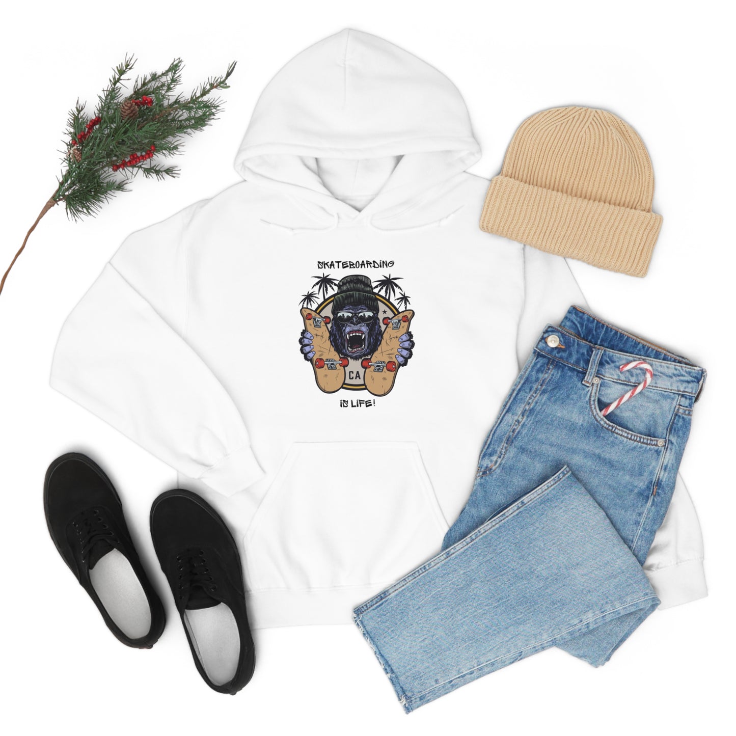 Skateboarding is Life - Unisex Heavy Blend™ Skateboarding Hooded Sweatshirt