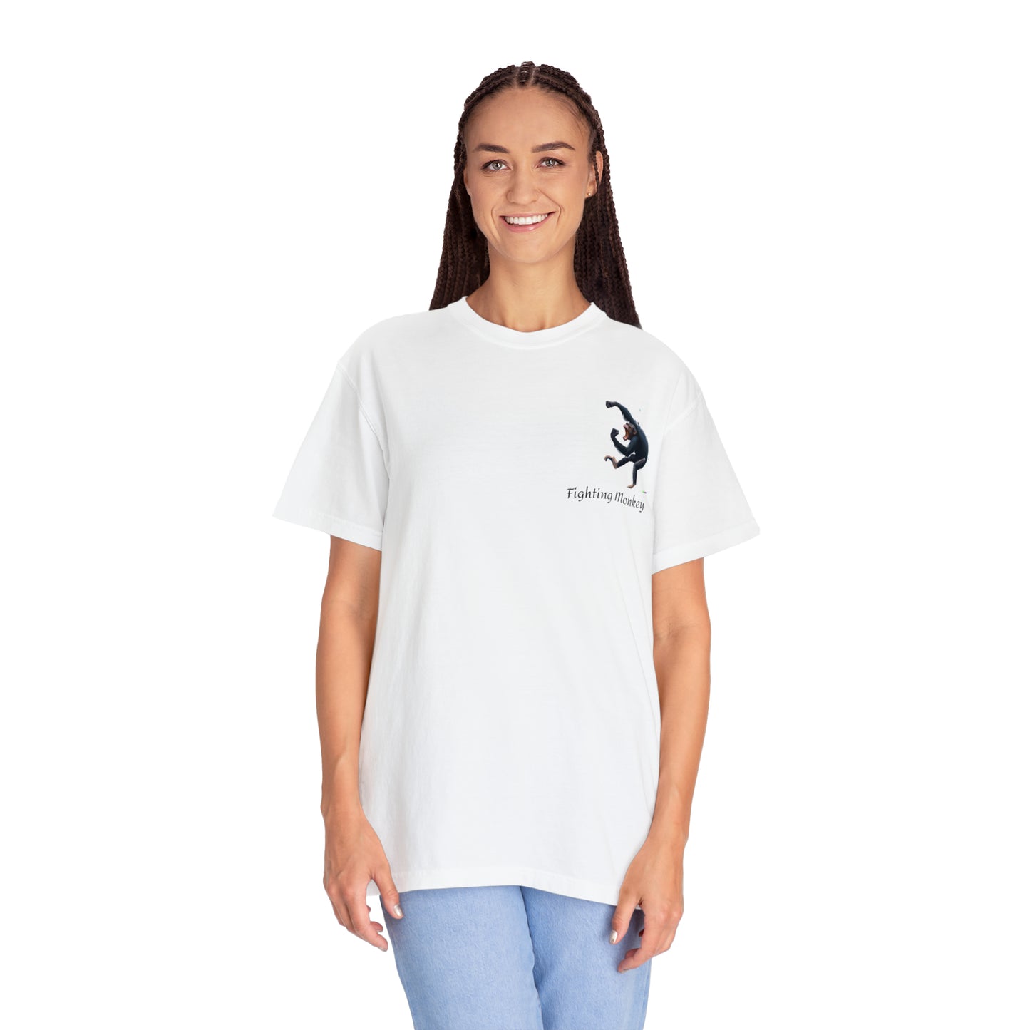 Fighting Monkey- Unisex Garment-Dyed T-shirt
