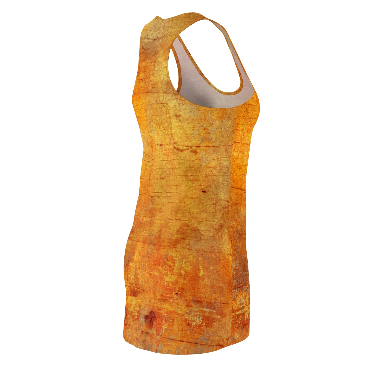 "Autumn Elegance Razorback Dress" Women's Cut & Sew Racerback Dress (AOP)