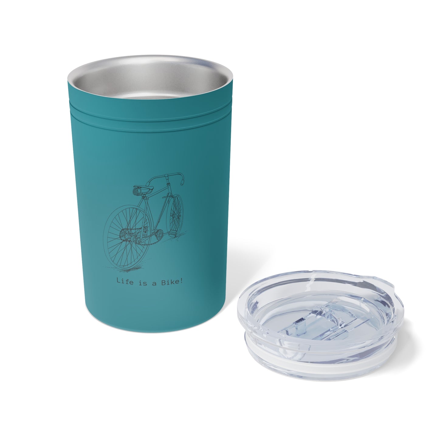 "Life is a Bike" Vintage Bike Vacuum Insulated Tumbler, 11oz