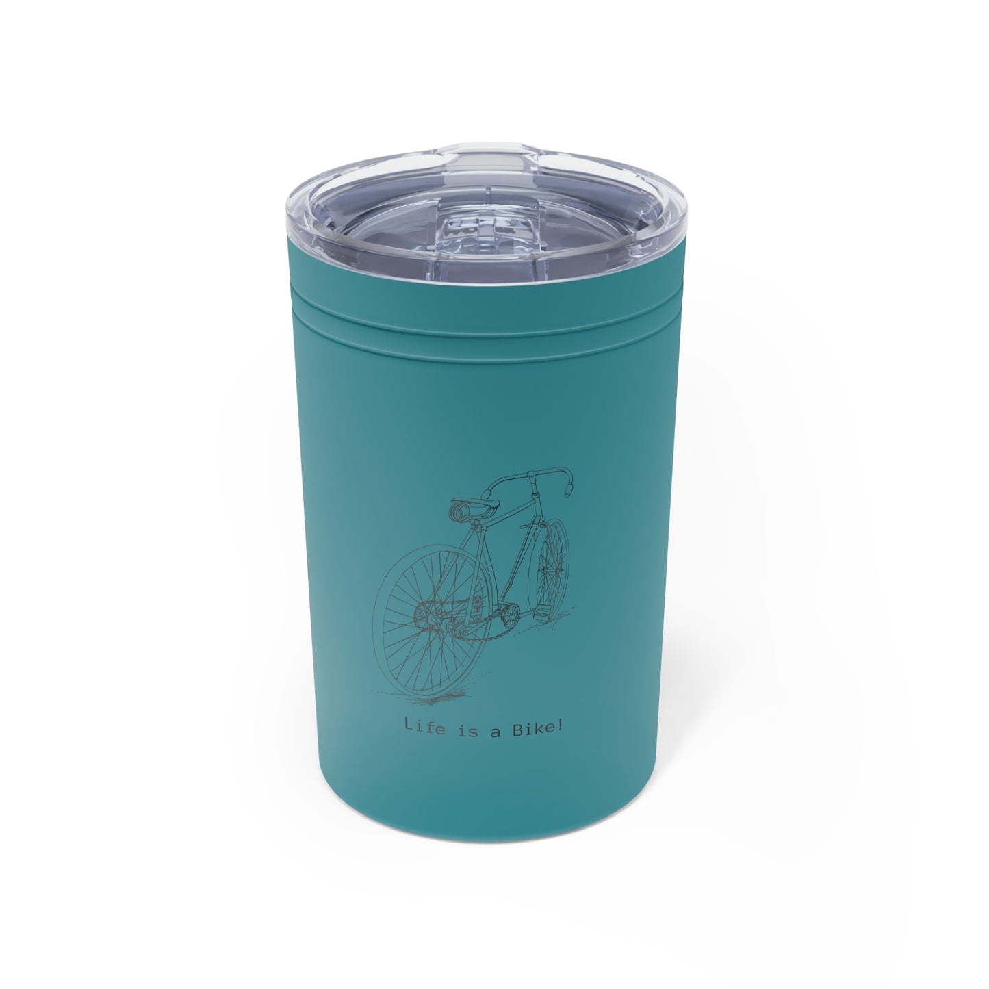 "Life is a Bike" Vintage Bike Vacuum Insulated Tumbler, 11oz