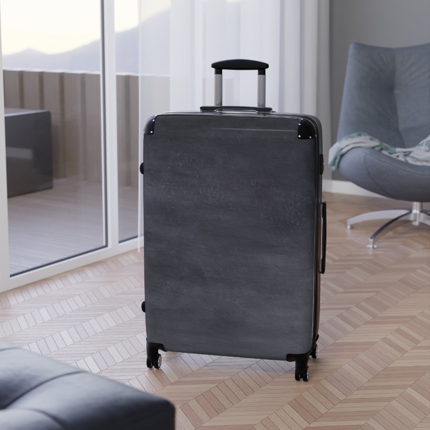 Contemporary Grey Suitcase - Unisex