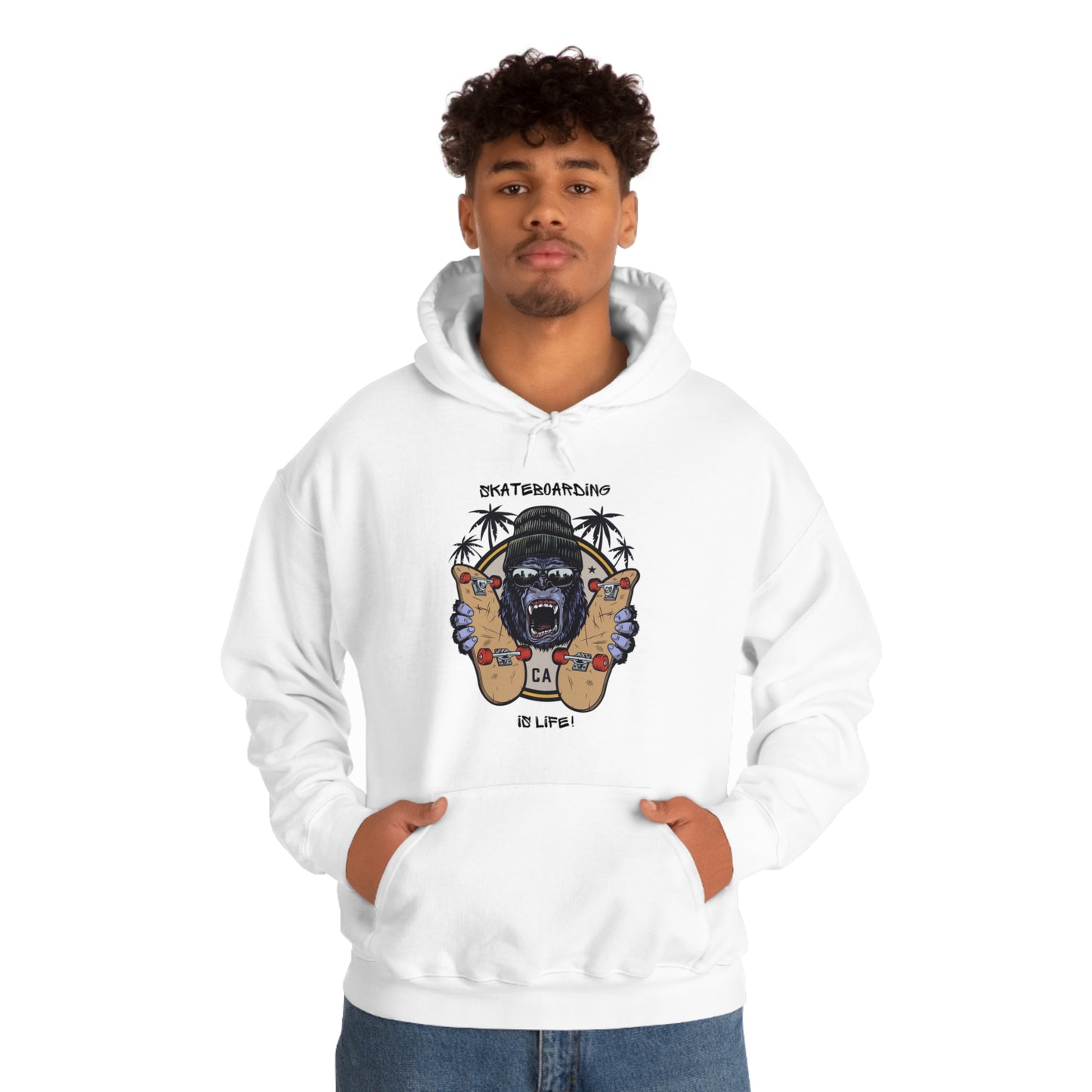 Skateboarding is Life - Unisex Heavy Blend™ Skateboarding Hooded Sweatshirt