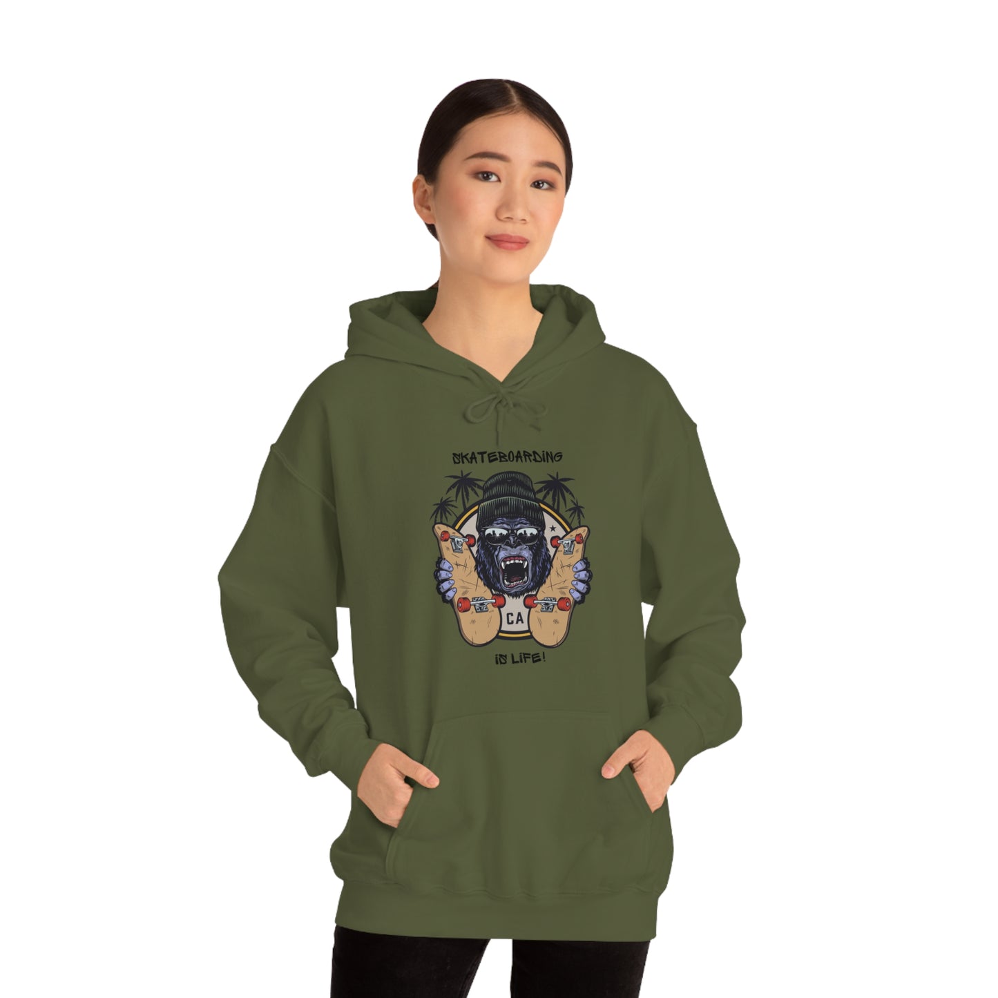 Skateboarding is Life - Unisex Heavy Blend™ Skateboarding Hooded Sweatshirt