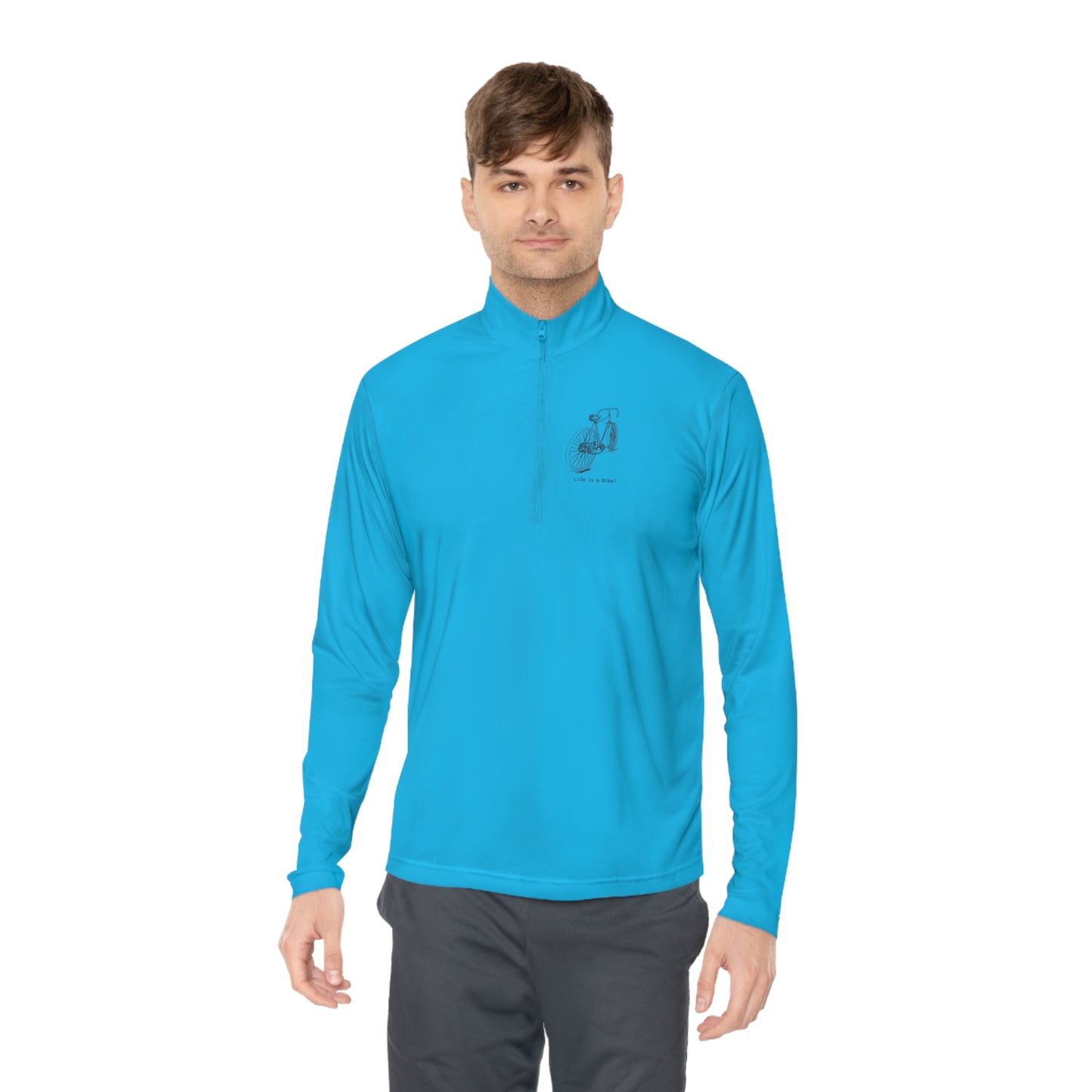 Vintage Racer Biker Unisex Quarter-Zip Pullover