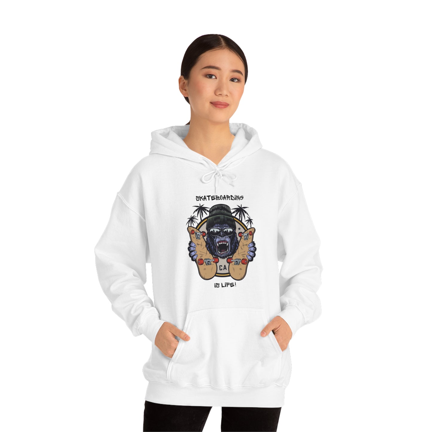 Skateboarding is Life - Unisex Heavy Blend™ Skateboarding Hooded Sweatshirt