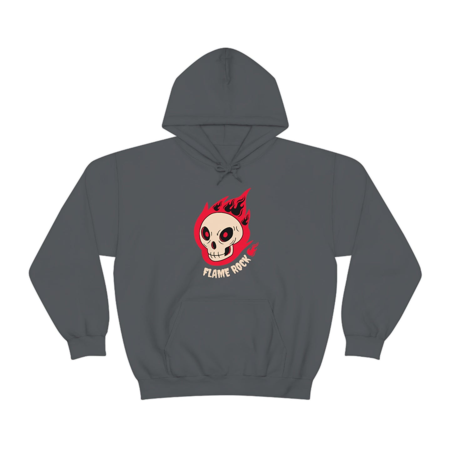 Cool Skeleton Flame Rock - Unisex Heavy Blend™ Hooded Sweatshirt