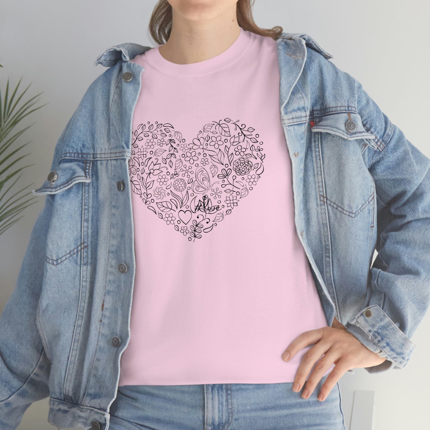 Sketched Heart- Unisex Heavy Cotton Tee
