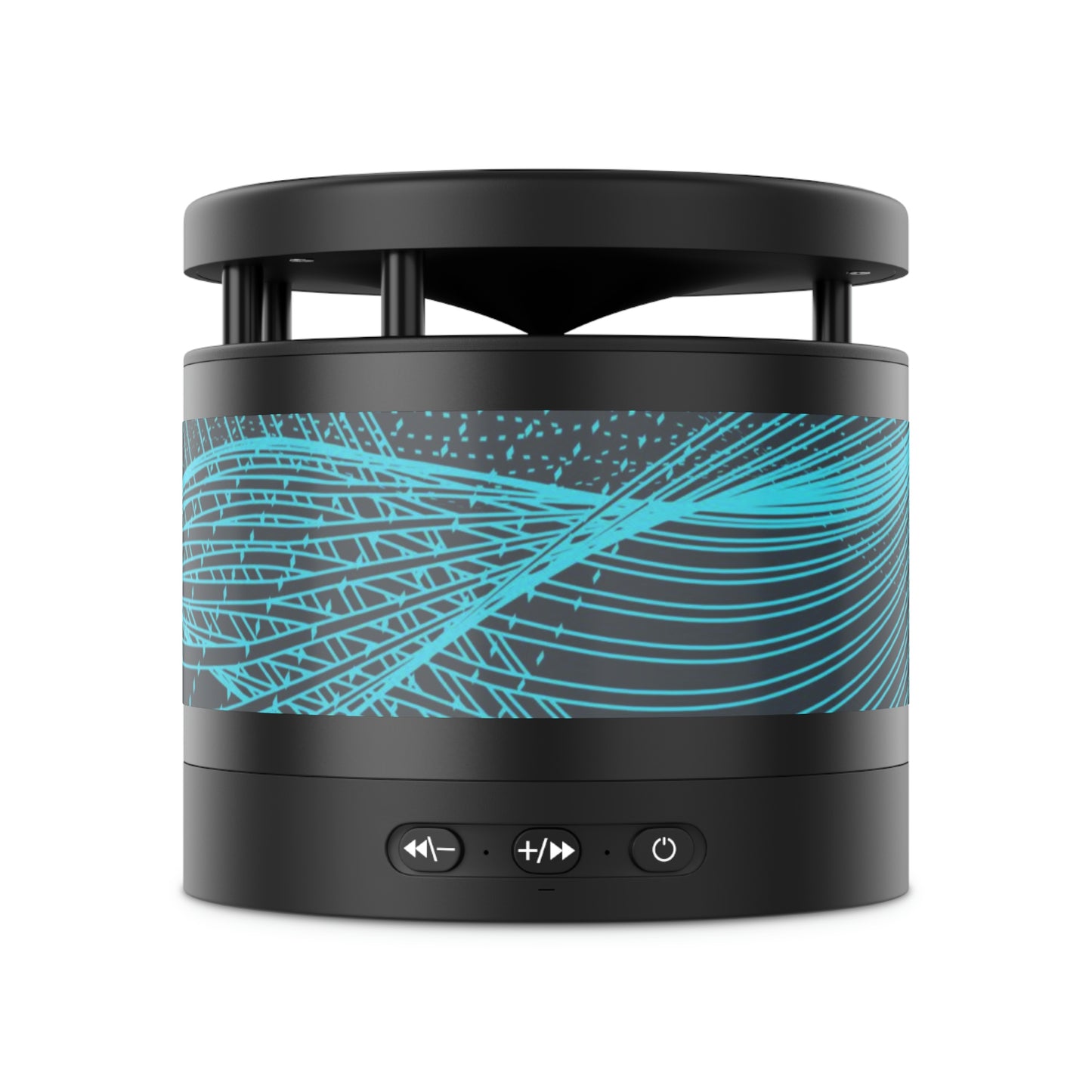 Sound wave Metal Bluetooth Speaker and Wireless Charging Pad