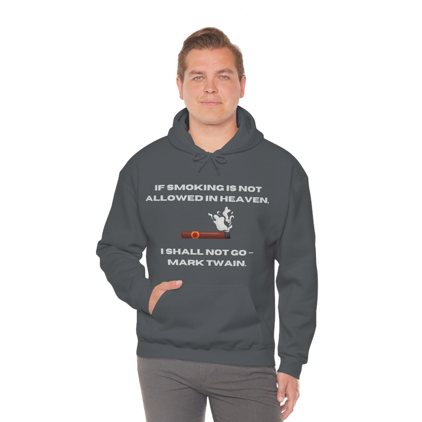 Smoking Cigar Hoodie Unisex Heavy Blend™ Hooded Sweatshirt