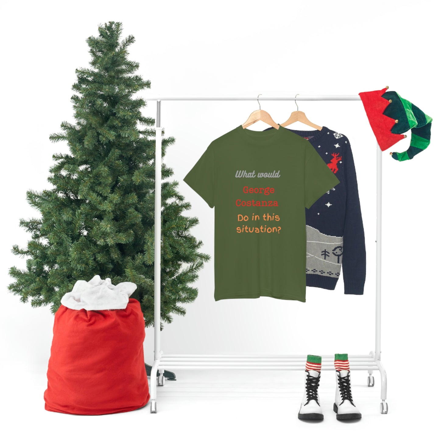 "The "What would George do?" T-Shirt -Unisex Heavy Cotton Tee