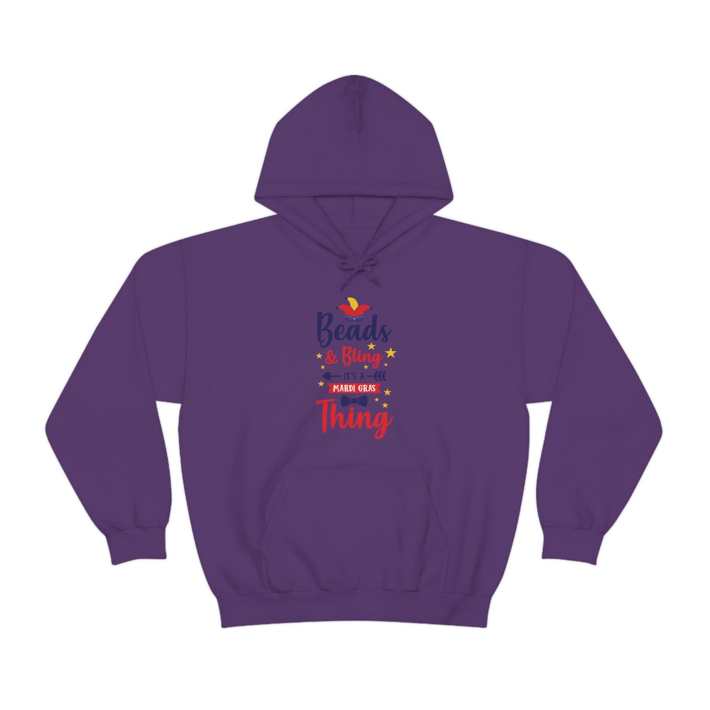 Mardi Gras Beads-Unisex Heavy Blend™ Hooded Sweatshirt
