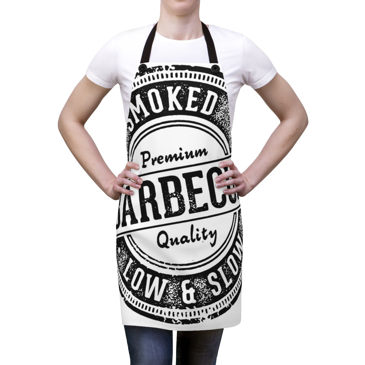 My Motto is "Low and Slow!" BBQ Apron