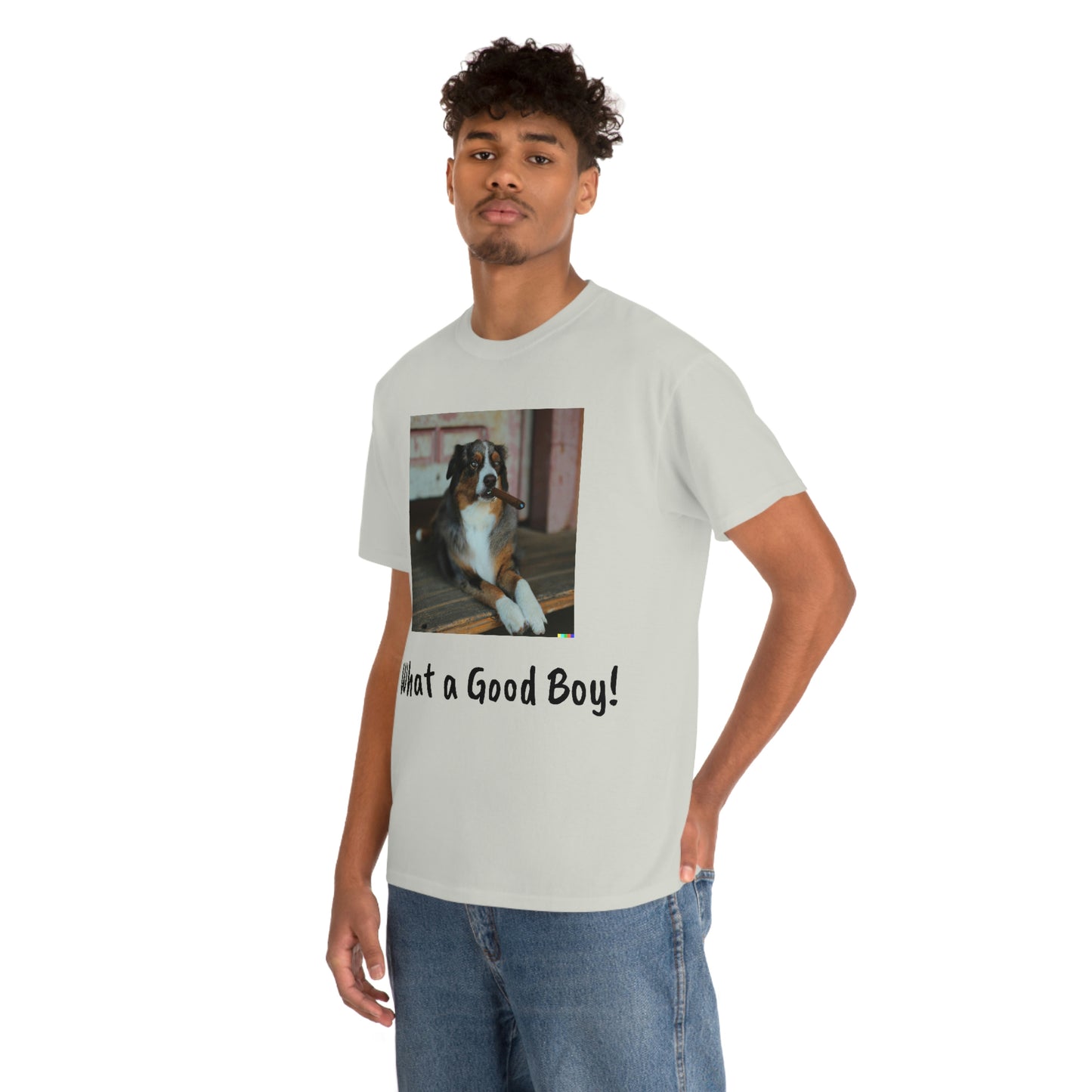 Aussie Smokin a Cigar - Unisex Heavy Cotton Tee