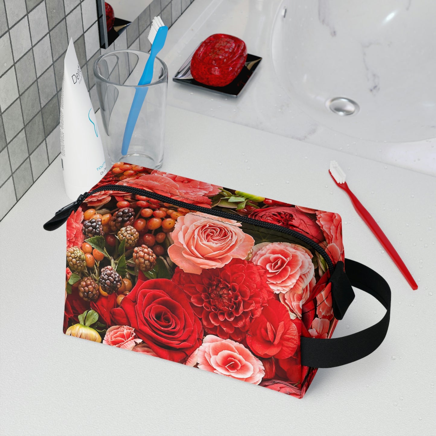 Collage of Flowers Toiletry Bag