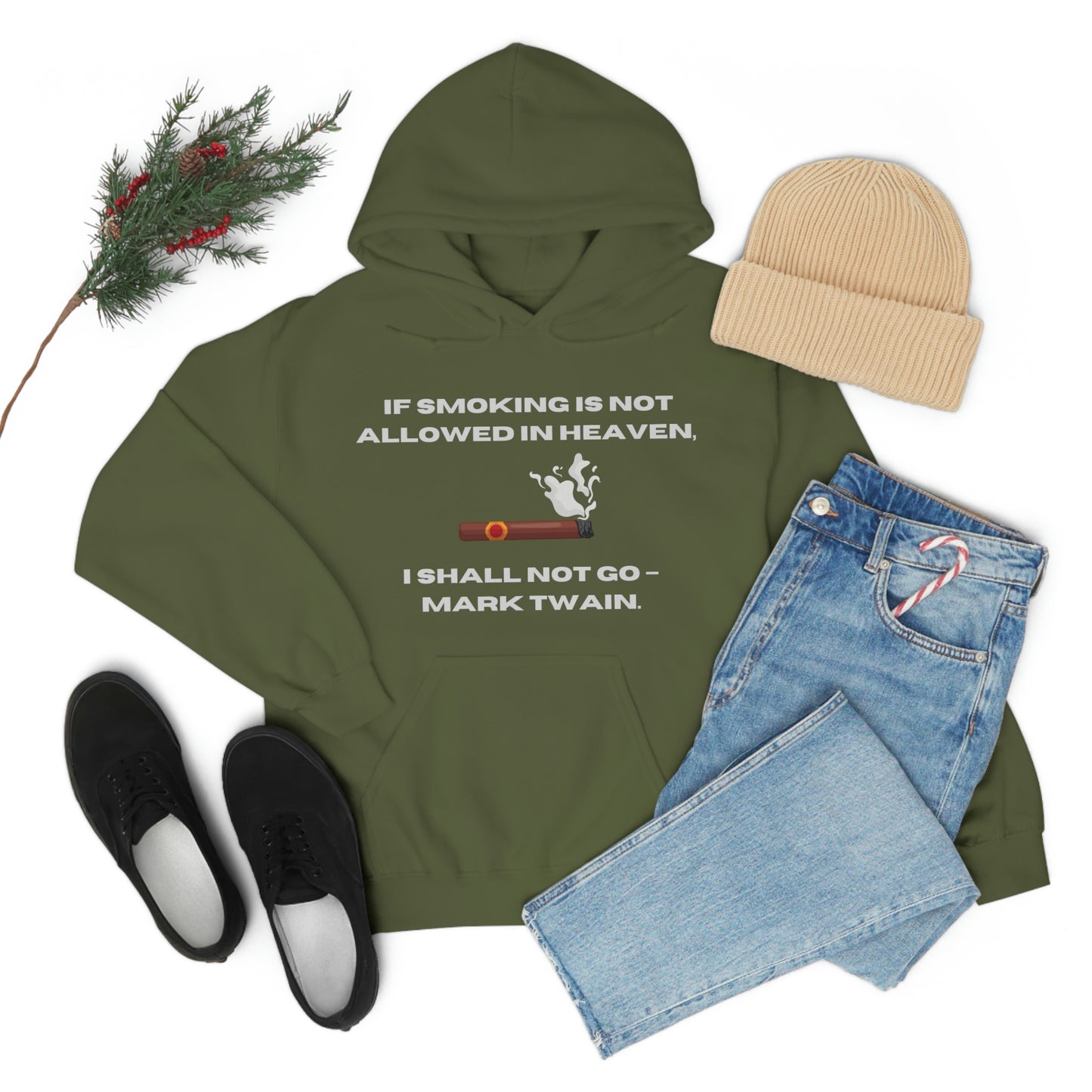 Smoking Cigar Hoodie Unisex Heavy Blend™ Hooded Sweatshirt
