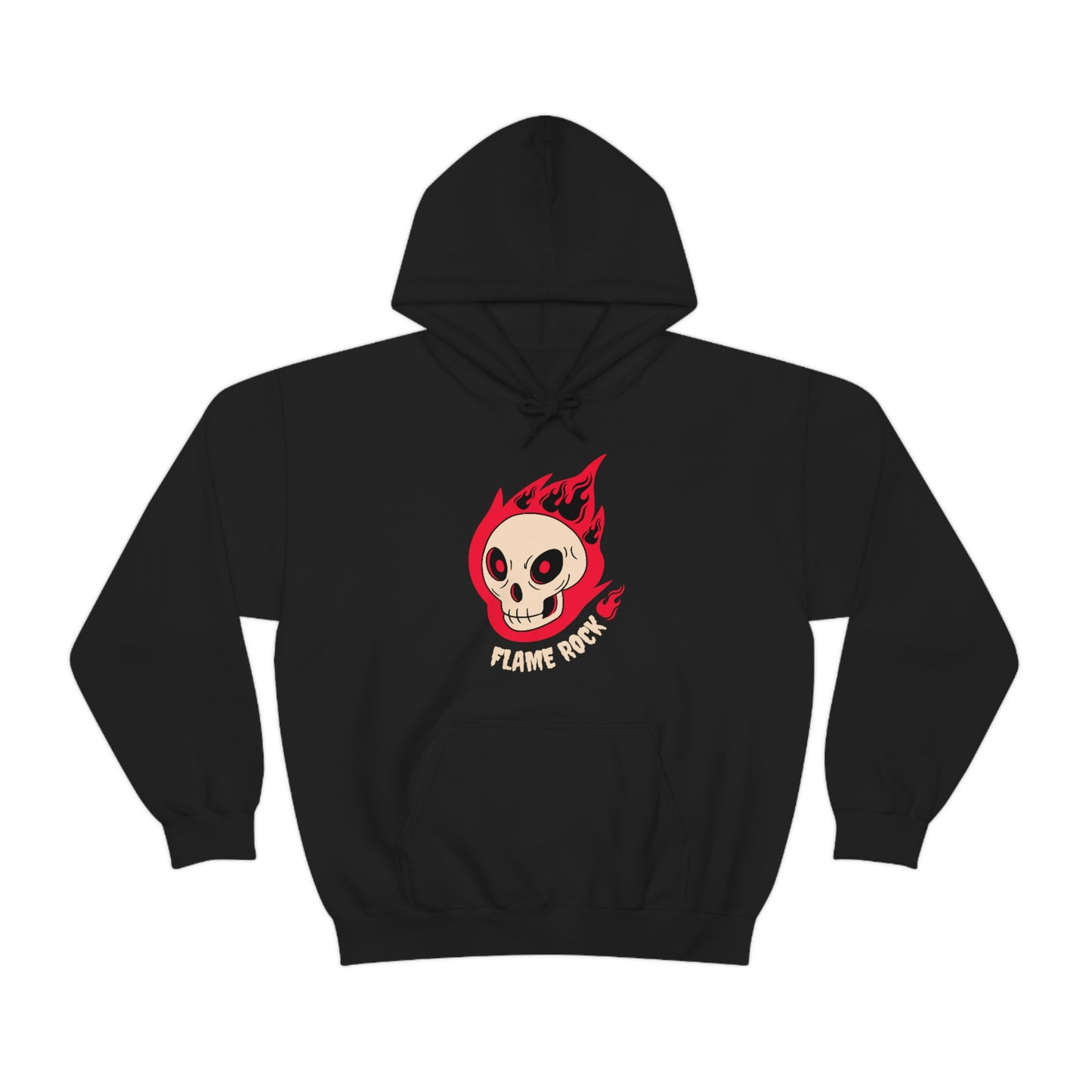 Cool Skeleton Flame Rock - Unisex Heavy Blend™ Hooded Sweatshirt
