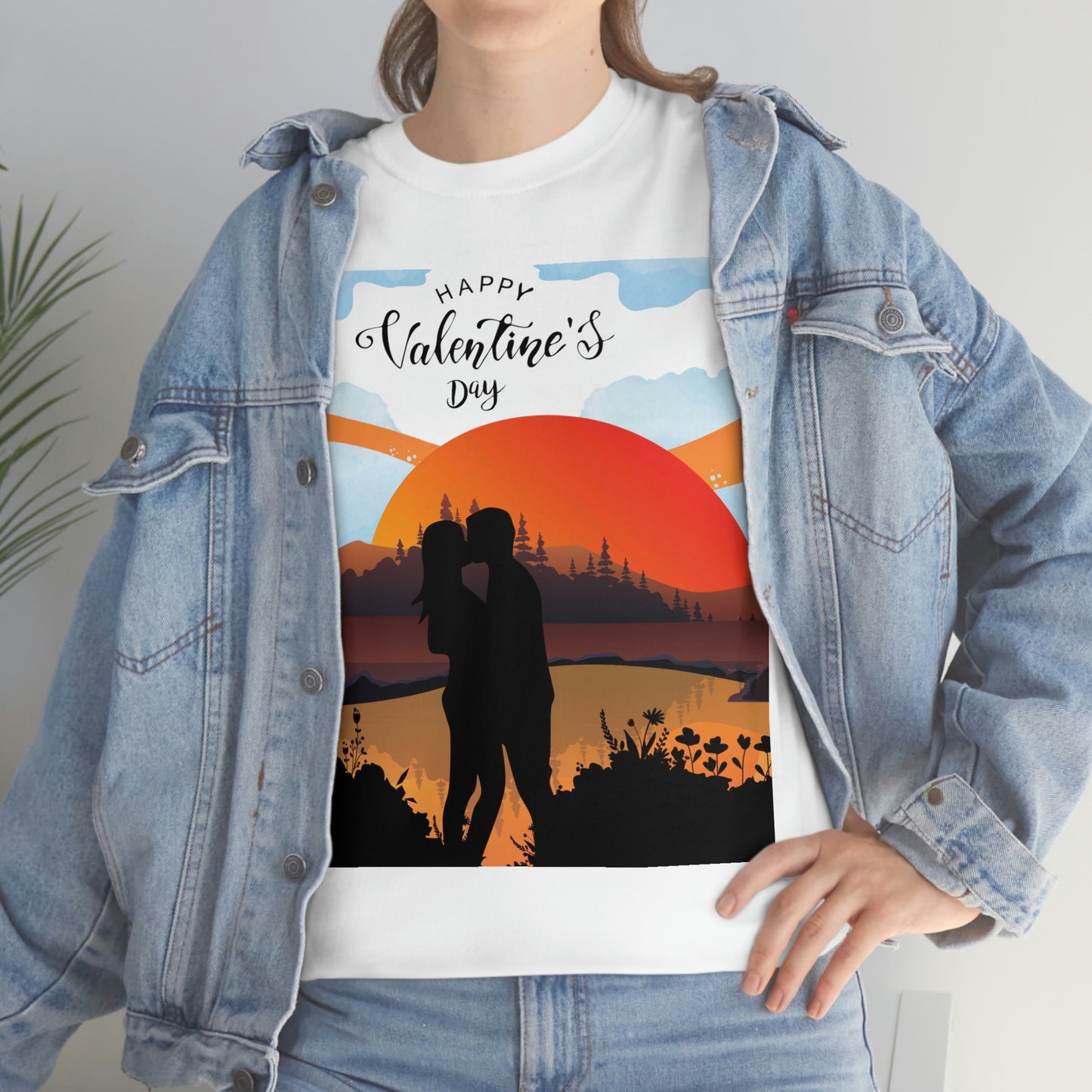 Sunset Couple- Unisex Heavy Cotton Tee